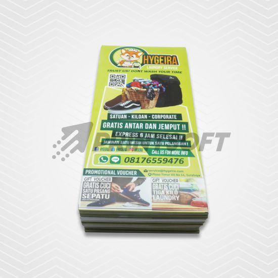 Brosur Flyer Sepertiga A4 5 Hari Kerja